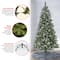7.5ft. Pre-Lit Frosted Conconully Pine Artificial Christmas Tree, Warm White LED Lights